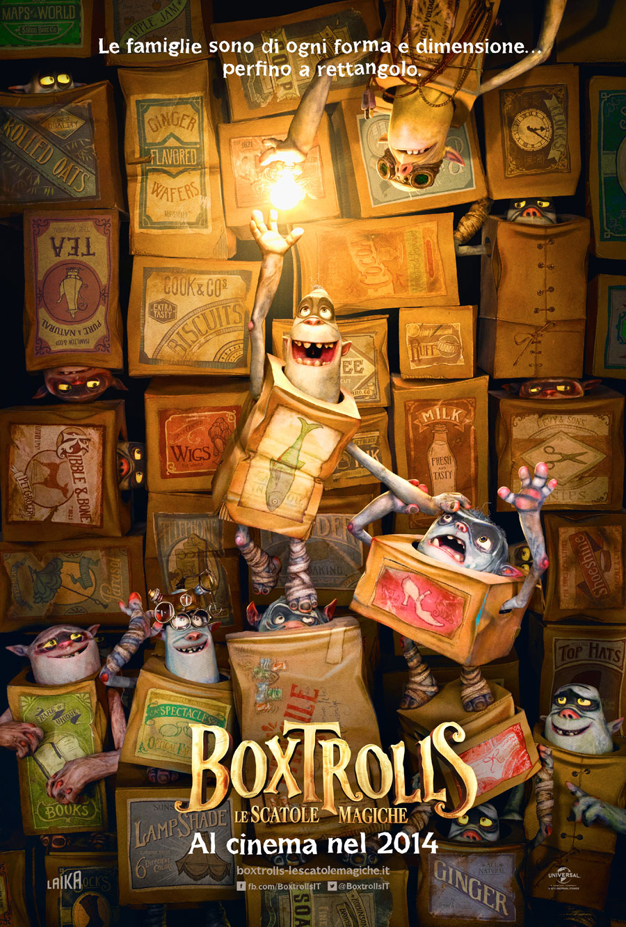 Risultati immagini per boxtrolls - le scatole magiche poster