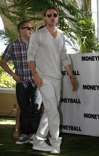 Brad Pitt alla presentazione di Moneyball
