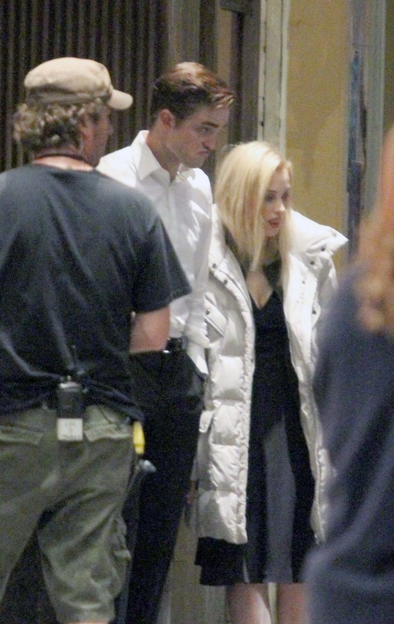 Robert Pattinson e Sarah Gadon sul set di Cosmopolis