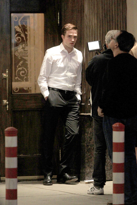 Robert Pattinson sul set di Cosmopolis