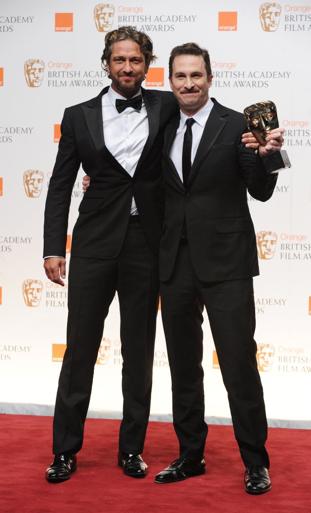 Darren Aronofsky e Gerard Butler alla cerimonia di premiazione dei BAFTA Awards