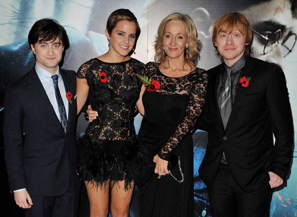 Foto di gruppo alla prima mondiale di Harry Potter 7