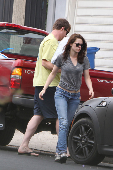 Kristen Stewart e la sua Mini dopo un lieve incidente