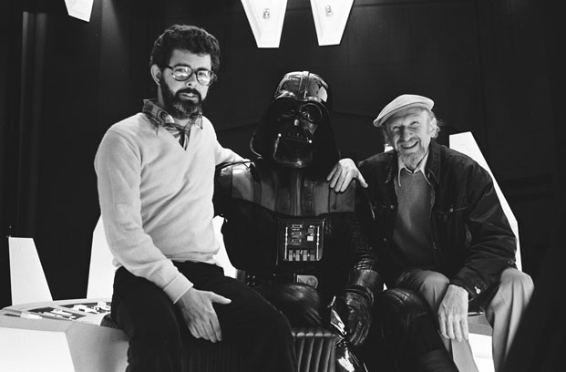 George Lucas e Irvin Kershner sul set di L'Impero colpisce ancora
