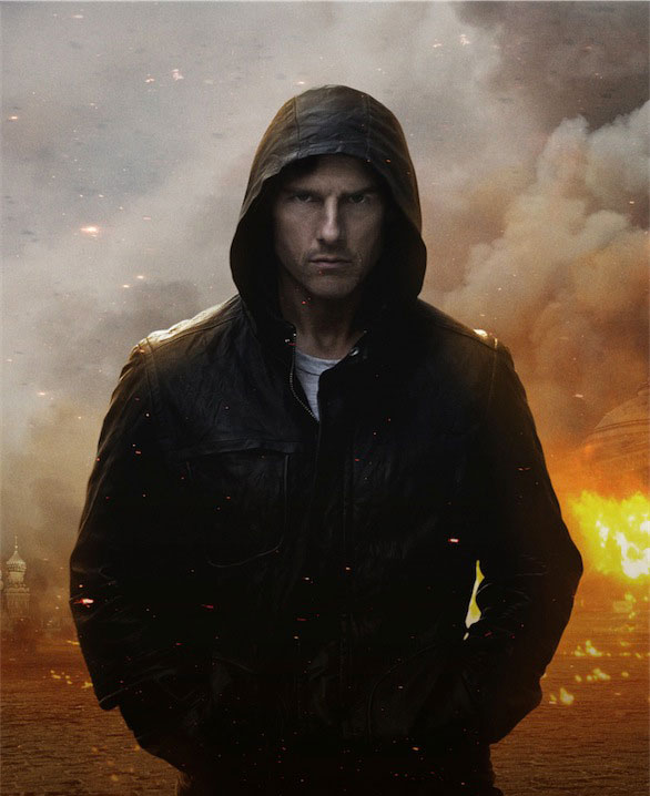 Tom Cruise in Mission Impossible 4