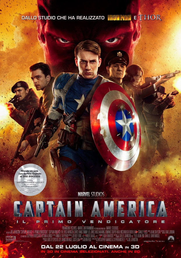 Locandina italiana di: Captain America - Il Primo Vendicatore