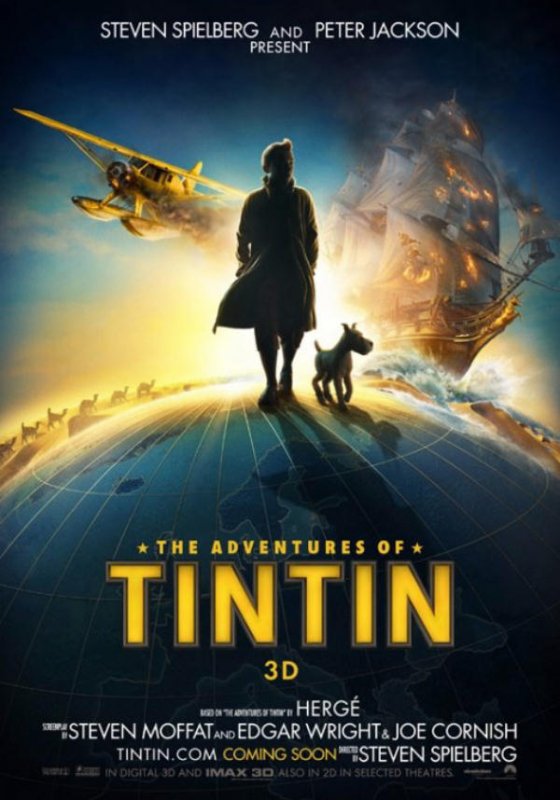 Locandina internazionale di: Le avventure di Tintin: Il segreto dell'unicorno