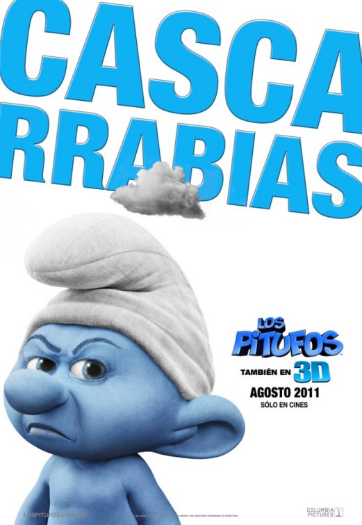 Character poster argentino dei Puffi