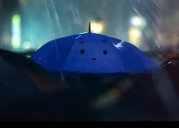 A VIEW Conference Christopher Burrows con L'ombrello blu