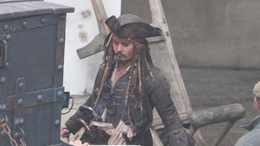 Primi scatti per Jonny Depp sul set dei Pirati dei Caraibi 4