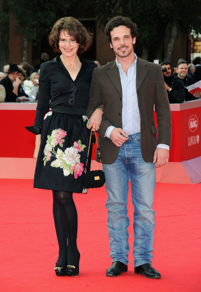 Fanny Ardant e Fabrizio Montanari sul Red Carpet di Roma del 29 ottobre
