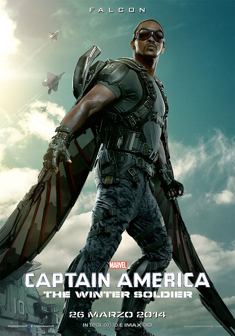 Captain America: The Winter Soldier, il character poster di Falcon