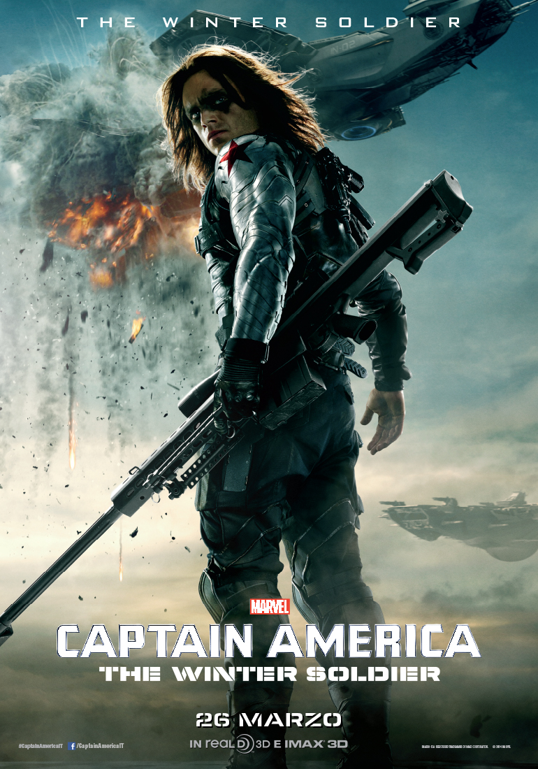 Captain America: The Winter Soldier, il poster de Il Soldato d'Inverno