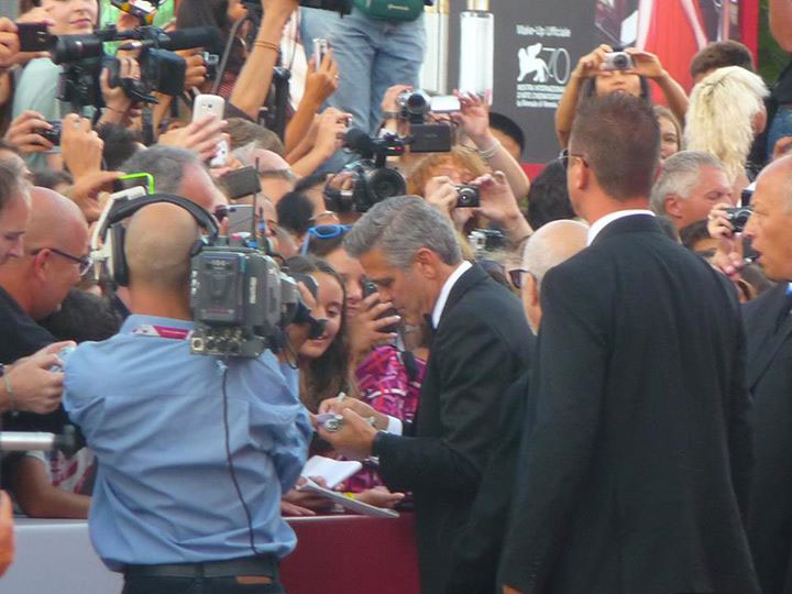 George Clooney sul Red Carpet di Venezia 70