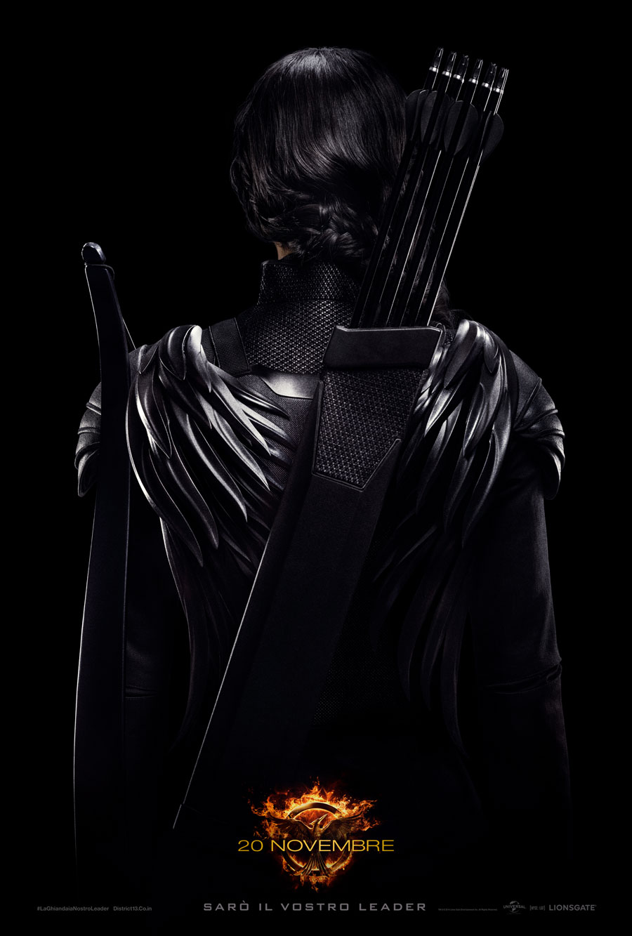 Hunger Games: Il Canto della Rivolta - Parte 1, il teaser poster di Katniss