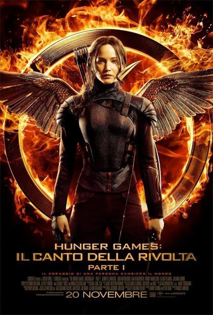 Locandina italiana di Hunger Games: Il canto della rivolta - Parte I