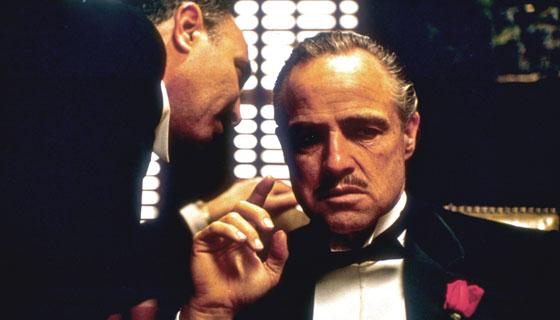 Scena dal film Il Padrino - don Vito Corleone