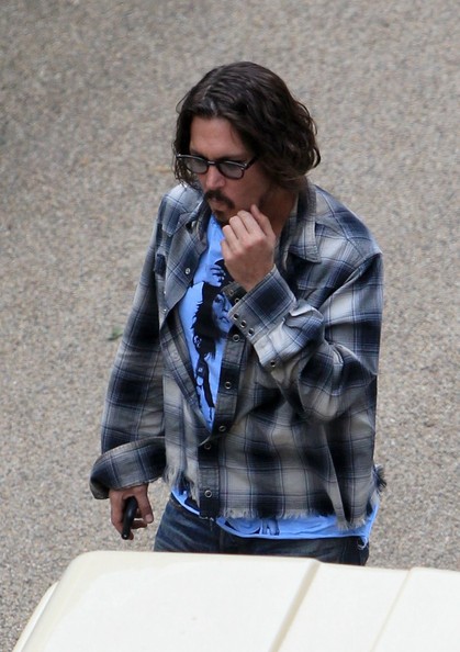 Johnny Depp sul set a Greenwich