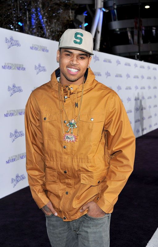 Chris Brown alla premiere di Los Angeles di Justin Bieber: Never Say Never