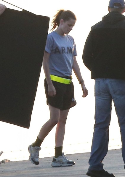 Kristen Stewart sul set di Camp X-Ray