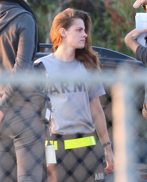 Kristen Stewart sul set di Camp X-Ray