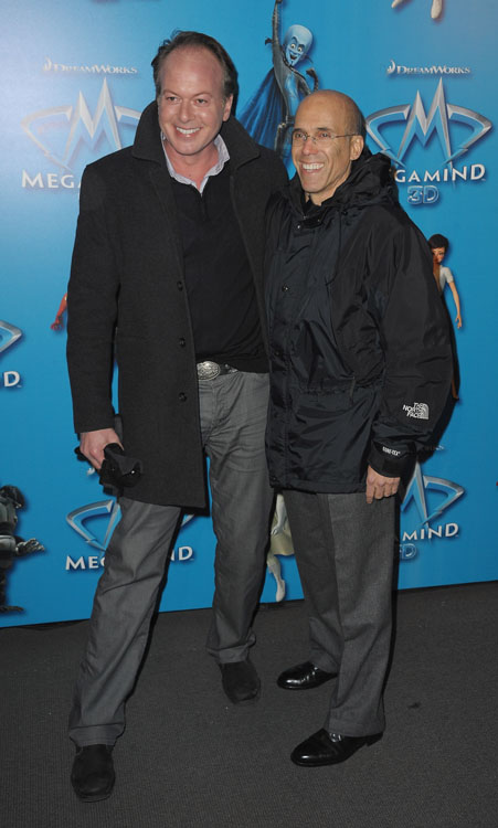 McGrath e Jeffrey Katzenberg alla prima di Megamind a Parigi