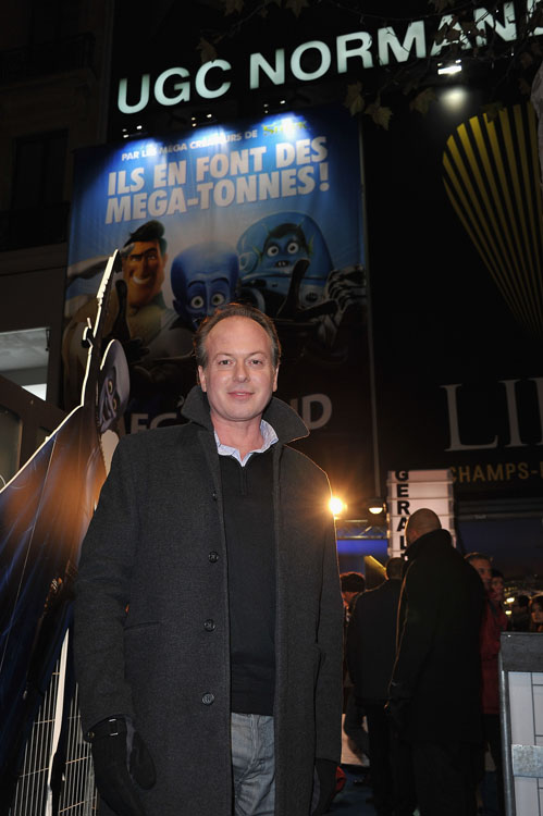 Il regista McGrath alla prima di Megamind a Parigi