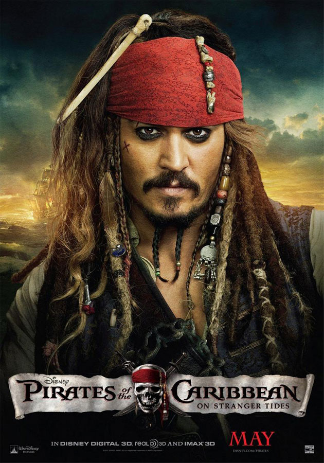 Character Poster di Pirati dei Caraibi: Oltre i Confini del Mare - Johnny Depp