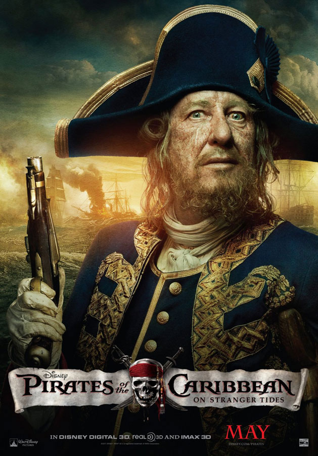 Character Poster di Pirati dei Caraibi: Oltre i Confini del Mare - Geoffrey Rush
