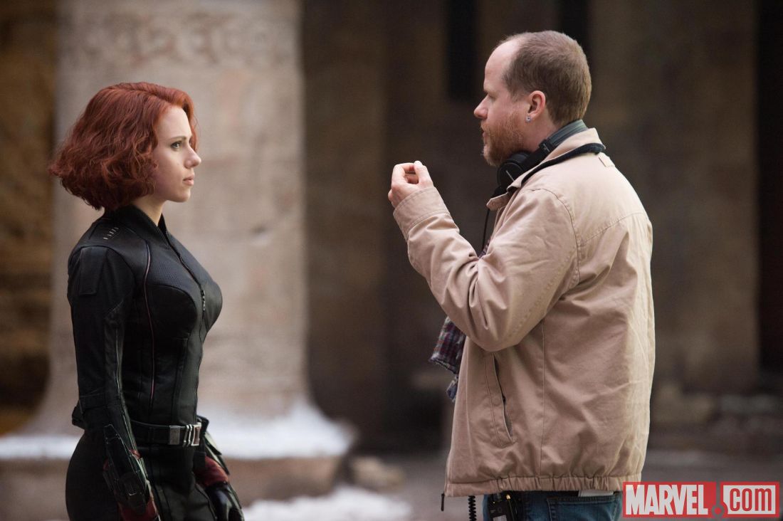 Avengers: Age of Ultron: Joss Whedon e Scarlett Johansson