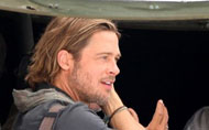 Brad Pitt: le foto dal set di World War Z