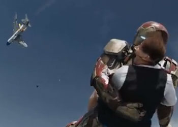 Iron Man 3: il video del salvataggio dell'equipaggio dell'Air Force One