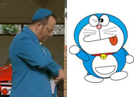 Jean Reno  Doraemon per la pubblicit della Toyota