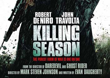 Killing Season, il poster con Robert De Niro e John Travolta