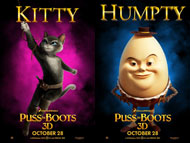 Due nuovi character poster per Il Gatto con gli Stivali