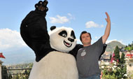 Jack Black a Taormina per la prima di Kung Fu Panda 2