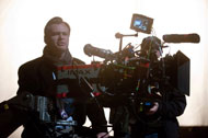 Christopher Nolan nel backstage de Il Cavaliere Oscuro - il Ritorno