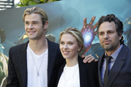 The Avengers: il photo call di Roma con Tom Hiddleston, Scarlett Johansson, Mark Ruffalo, Chris Hemsworth
