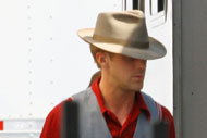 Ryan Gosling e Josh Brolin sul set di The Gangster Squad