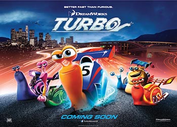 Le locandine dei personaggi di Turbo!