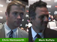The Avengers: interviste a Mark Ruffalo e Chris Hemsworth sul Red Carpet di Roma (esclusiva Web Tv di Voto 10)