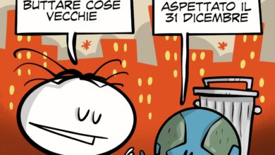 La vignetta dedicata al Capodanno - Buon 2026
