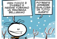 La vignetta dedicata alla Giornata Mondiale della Neve