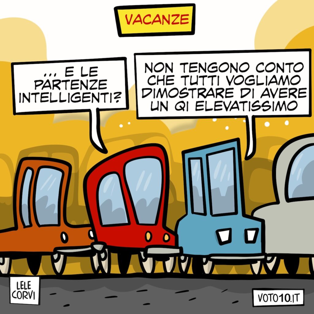 La vignetta dedicata alle vacanze