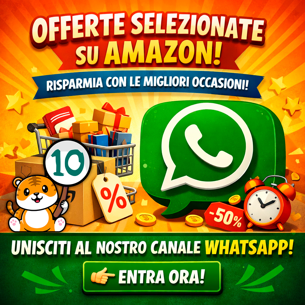 Scopri il canale WhatsApp di Voto 10 dedicato a offerte imperdibili e super sconti!