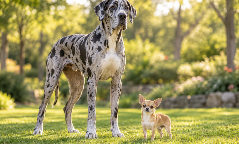 Alano e Chihuahua a confronto: uno studio scientifico spiega perché i cani piccoli vivono più a lungo.