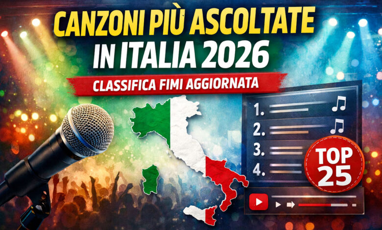 Le canzoni più ascoltate in Italia - Classifica FIMI