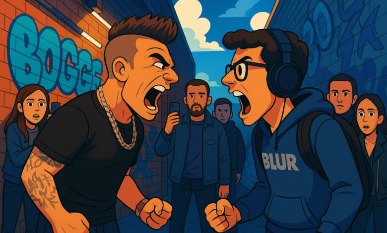 Fedez vs. Blur vista dalla AI e da Voto 10