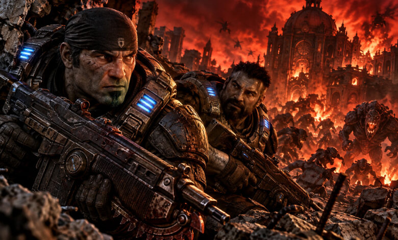 Gears of War E-Day, Marcus e Dom combattono contro le Locuste