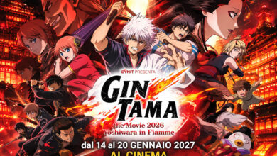 Poster italiano di Gintama the Movie 2026: Yoshiwara in fiamme, in arrivo al cinema a gennaio 2027